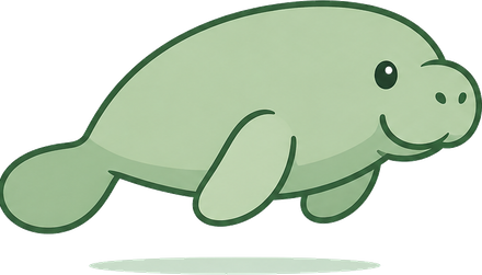 Proudly Tip-Free manatee