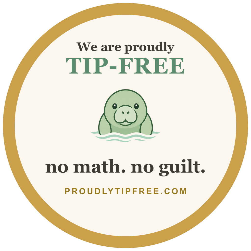 Gold — Proudly Tip-Free sticker
